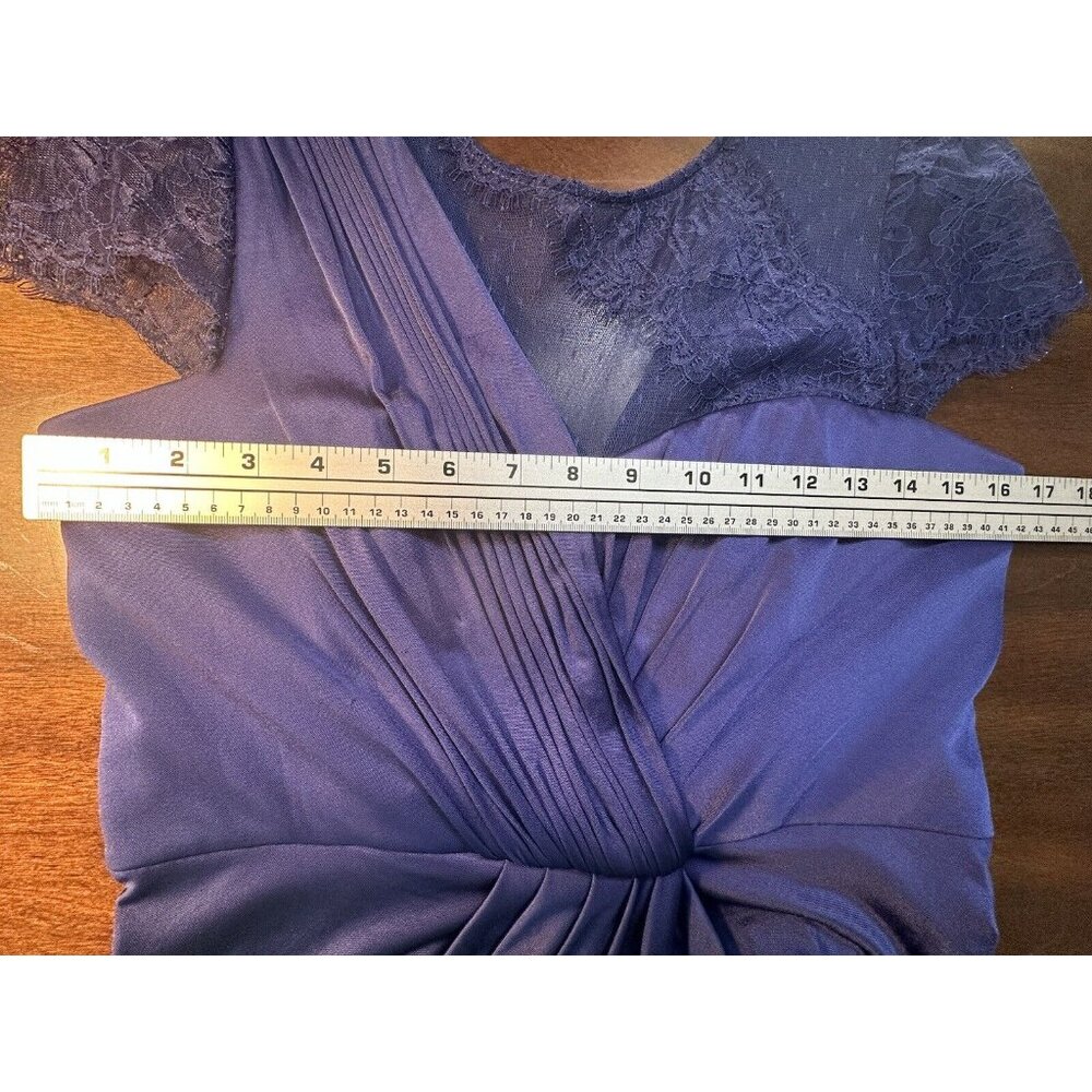 BCBG MAXAZRIA ORIENT BLUE MERCEDES COCKTAIL DRESS, WEDDING, X-MASS PARTY, FUN-M - Picture 16 of 16